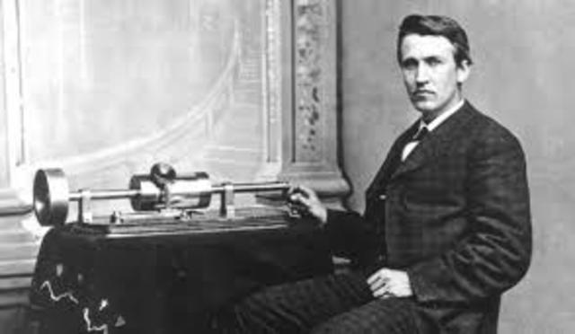 Edison invent phonograph