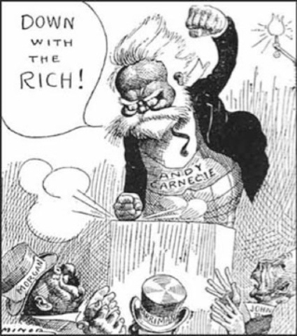 Andrew Carnegie publishes "The Gospel of Wealth"