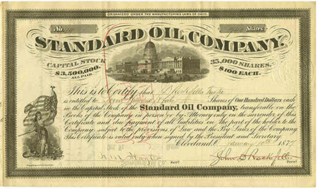 standard oil is dissolved