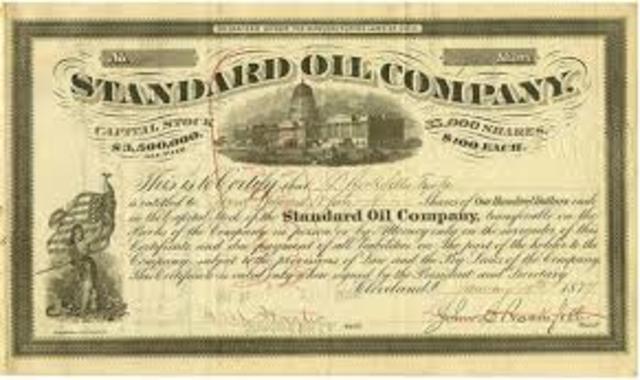 Standard Oil is dissolved