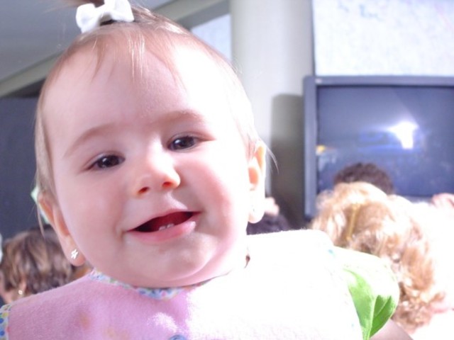 Fui ver minha irmã na competição de natação