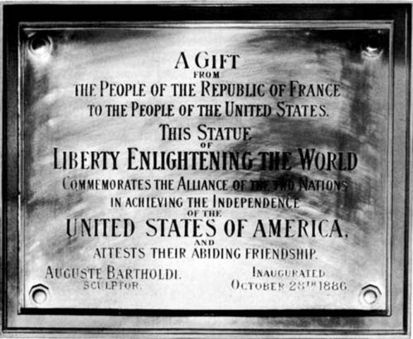 Statue of Liberty Dedication