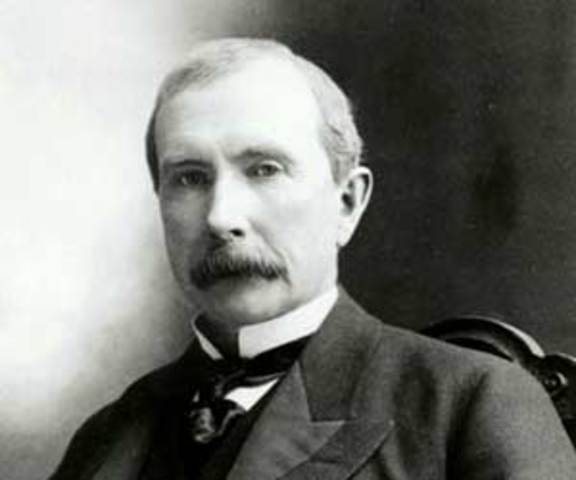 John D. Rockefeller creates Standard Oil in Ohio