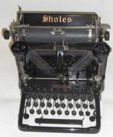 Christopher Sholes invents the typewriter