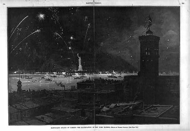 Statue of Liberty unveiled