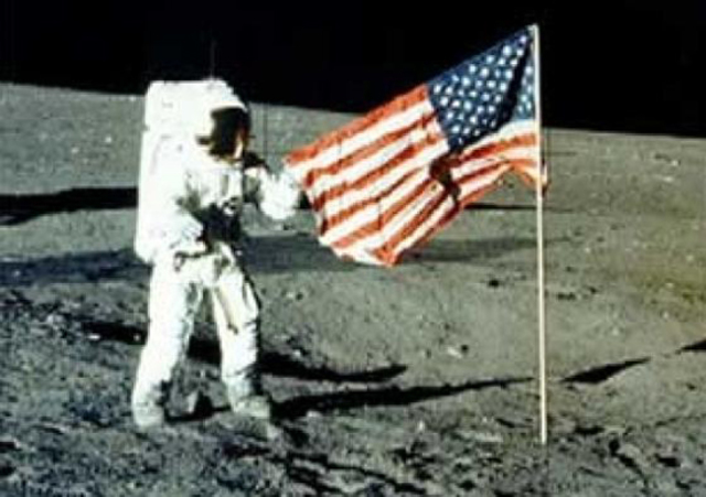 Neil Armstrong Lands on Moon