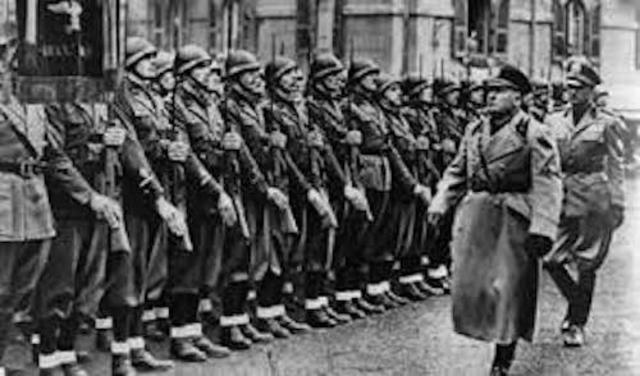 Italy declares war on France and Great Britain