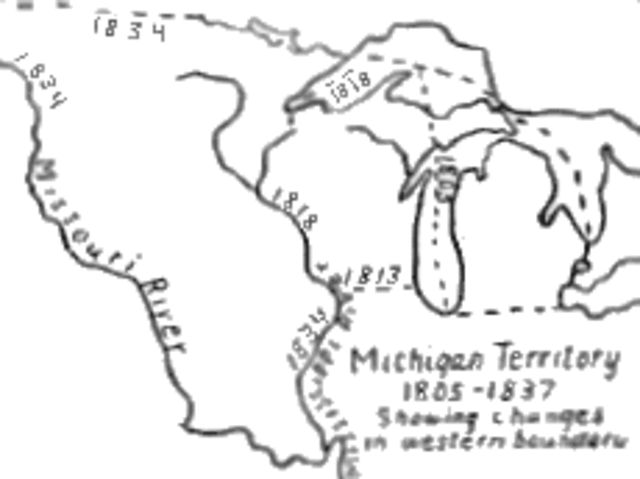 Territory of Michigan joins U.S.