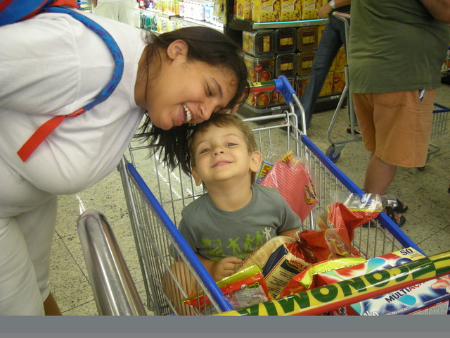 Eu no supermercado
