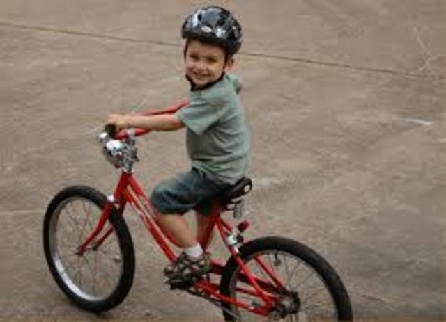 learned to ride bike