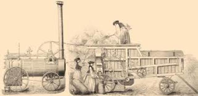 Szöges rendszerű gépi cséplés