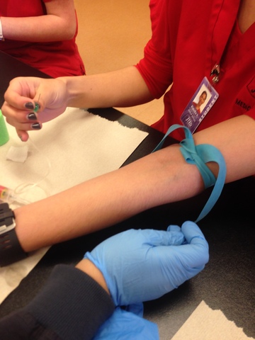 My first blood draw on myself