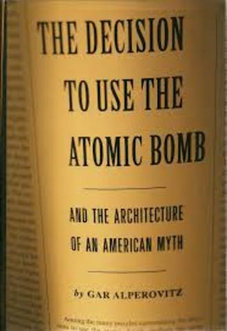 Dropping of the atomic bombs