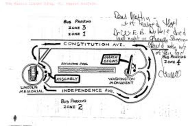 Map of March on Washington