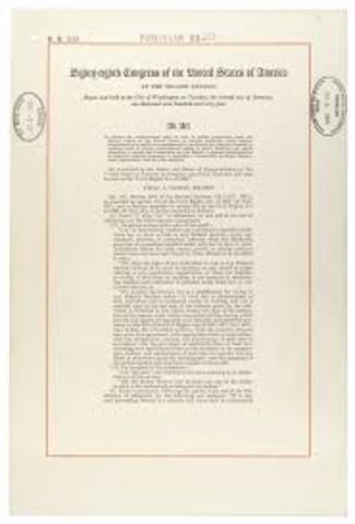Civil Rights Bill - US