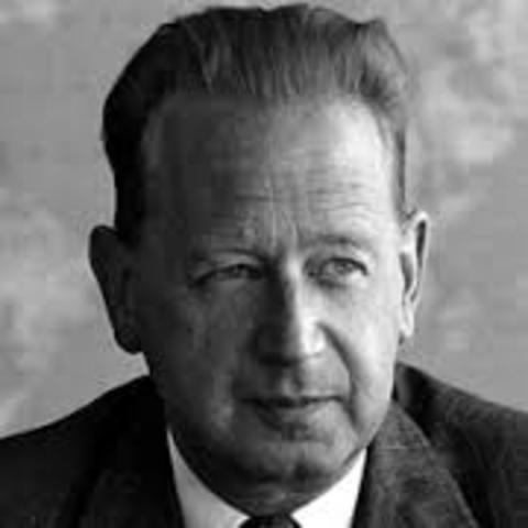 Dag Hammarskjold, became secretary general of United Nations