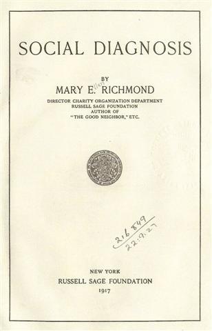 Mary Rinchmond Empienza a Escribir Social Diagnosis