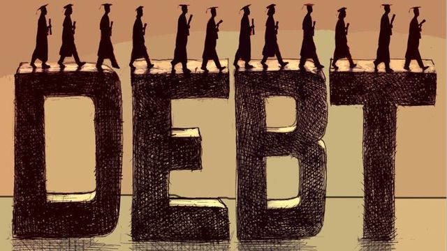 student debt Student loans present a barrier for entering a number of professional fields.