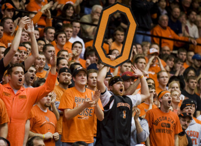 I watched the Oregon State Beavers Men's play basketball