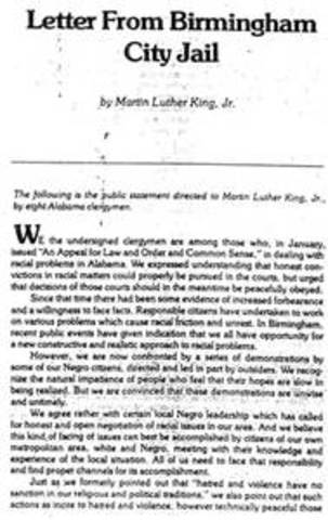 Letter from Birmingham Jail