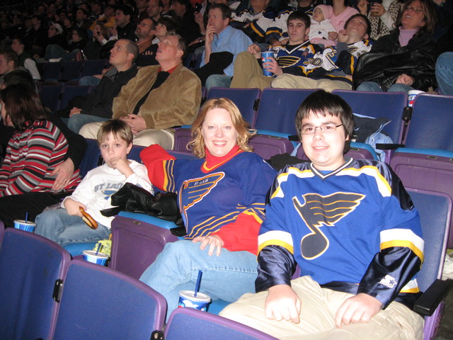 First Hockey Game with my Step Mom
