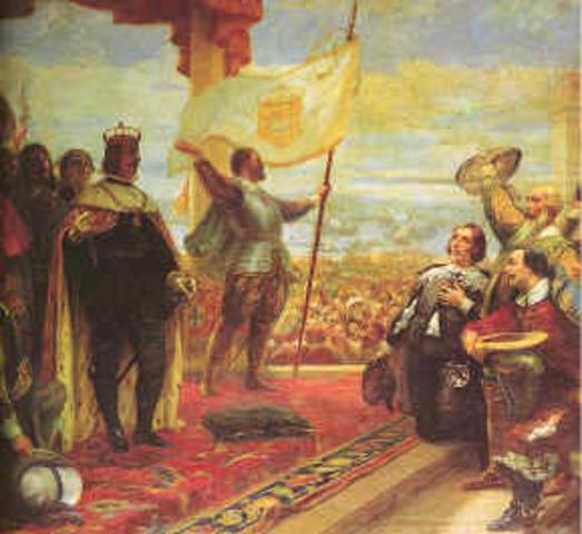 Aclamação de D.João 1 na batalha de Aljubarrota