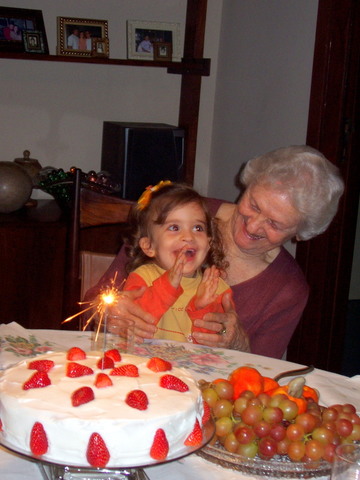 eu no aniversário da minha bisavó