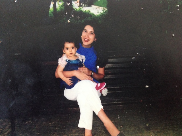 No shopping com a minha mãe