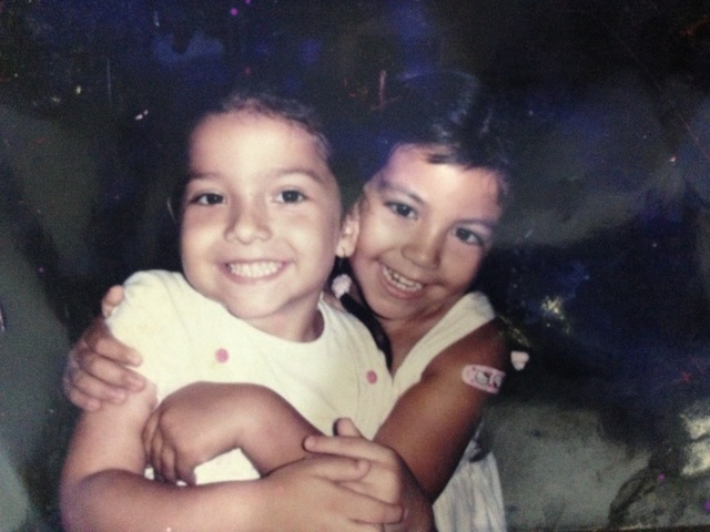 Brincando com a minha melhor amiga de infância