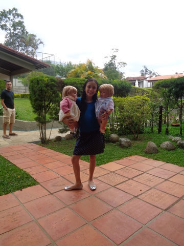 Dália na sua casa de Teresópolis