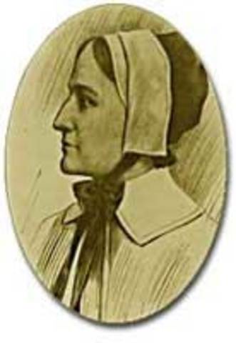 Anne Hutchinson is banished from Massachusetts Bay Colony for heresy.