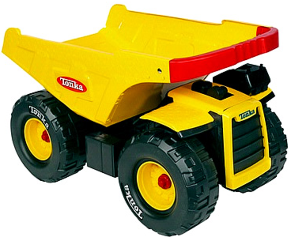 Got hit in the face by a toy dumptruck