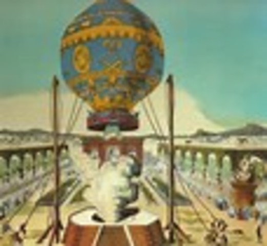 The balloon of the Montgolfier brothers
