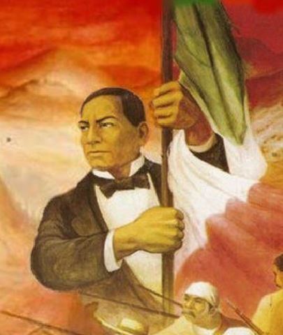 Benito Juarez toma la presidencia.