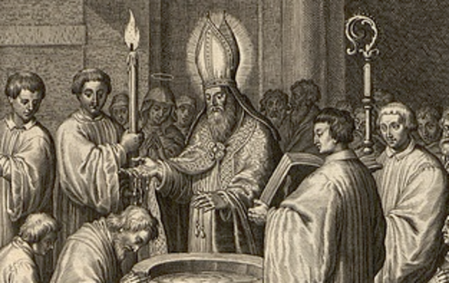 San Agustín enseña en Roma