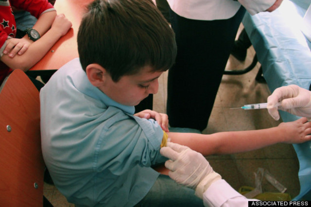 Polio outbreak in Syria