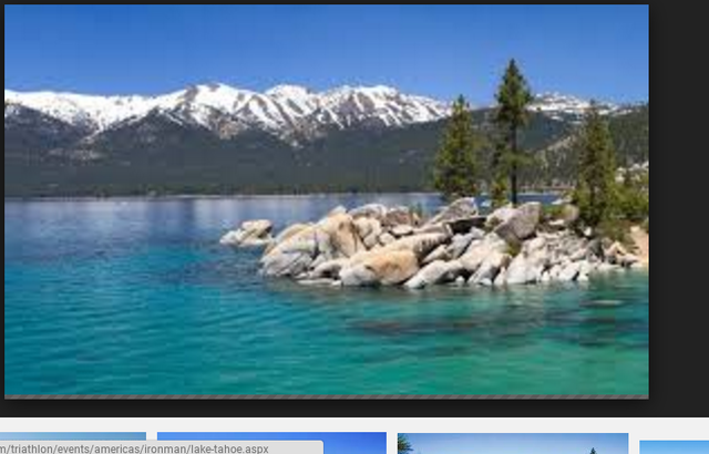 I went to lake to  lake tahoe