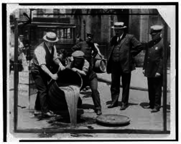 passage of prohibition and end of prohibition