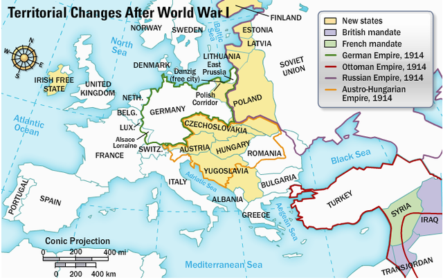 New Countries From World War l