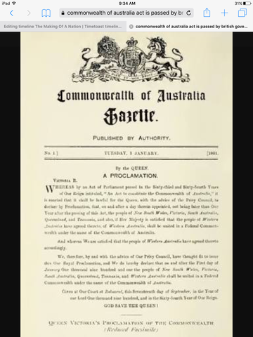 The Commenwealth of Australia constatution act is passed by the British Goverment