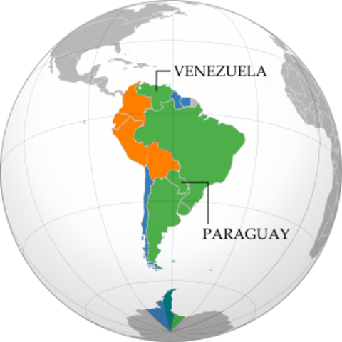 Venezuela and Paraguay declare independence from Spain.