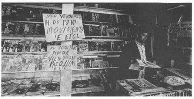 Ataque a bancas de jornal