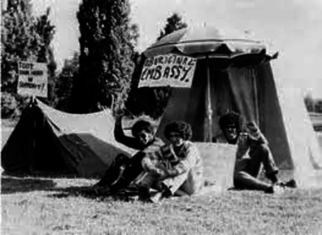 aboriginal tent embassy set up in camberra