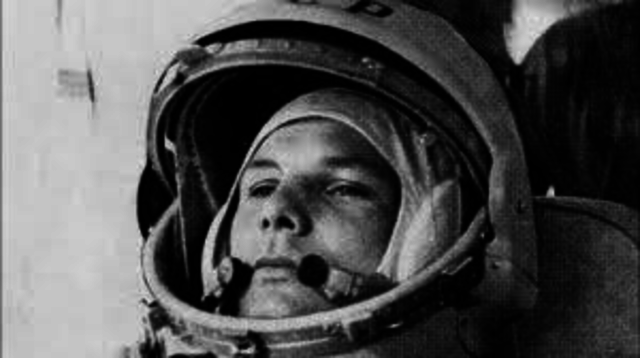 Første mann i verdensrommet.