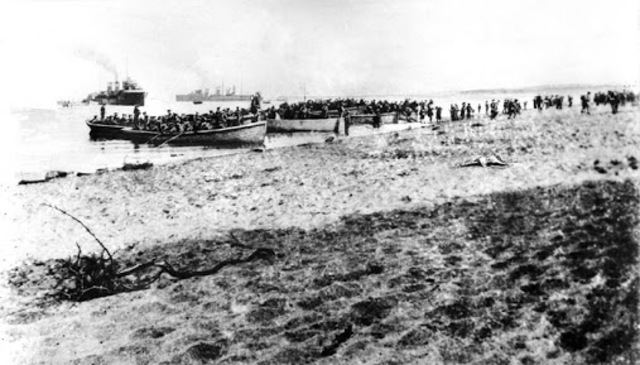 Australian's land at ANZAC cove