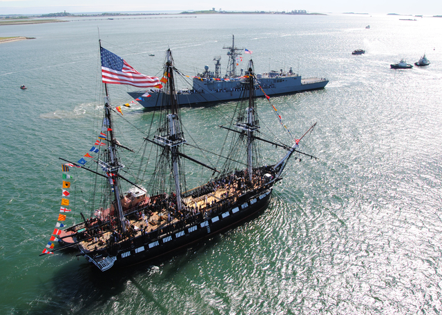 the USS constitution scores a victory
