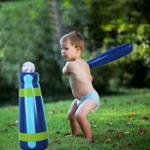 Comiencé a jugar béisbol con mi padre.