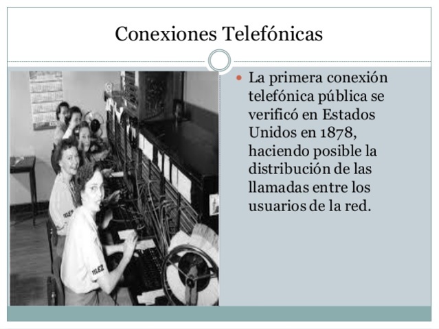 PRIMERA EN TENER RED TELEFÓNICA