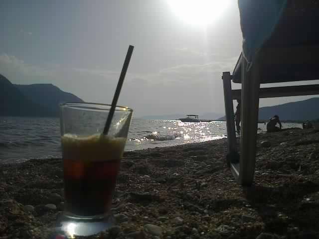 happy hour on the beach