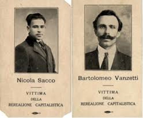 Sacco and Vanzetti get the chair